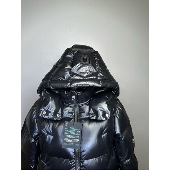 NWT Mackage Montreal Zip-up Ski Hooded Kendrick Puffer Coat Black Size 12 $525 - Picture 7 of 14